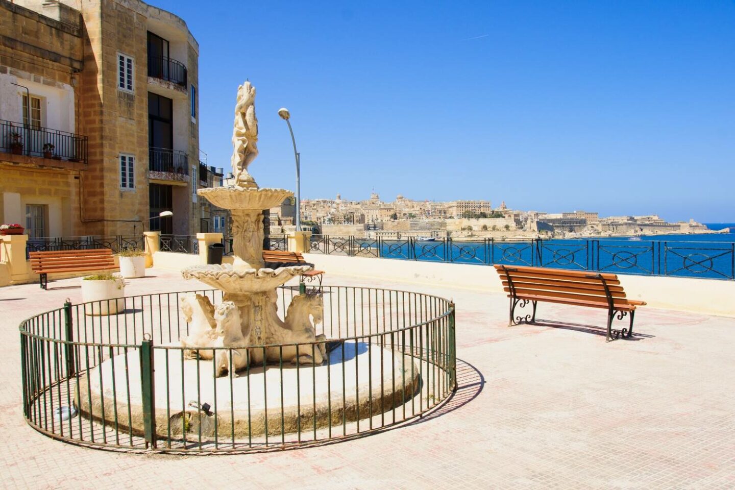 Three Cities in Malta with Valletta in the background